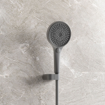 Душевой комплект Vincea Futura VSFW-2F12TGM термостатический встраиваемый, 3 режима, вороненая сталь