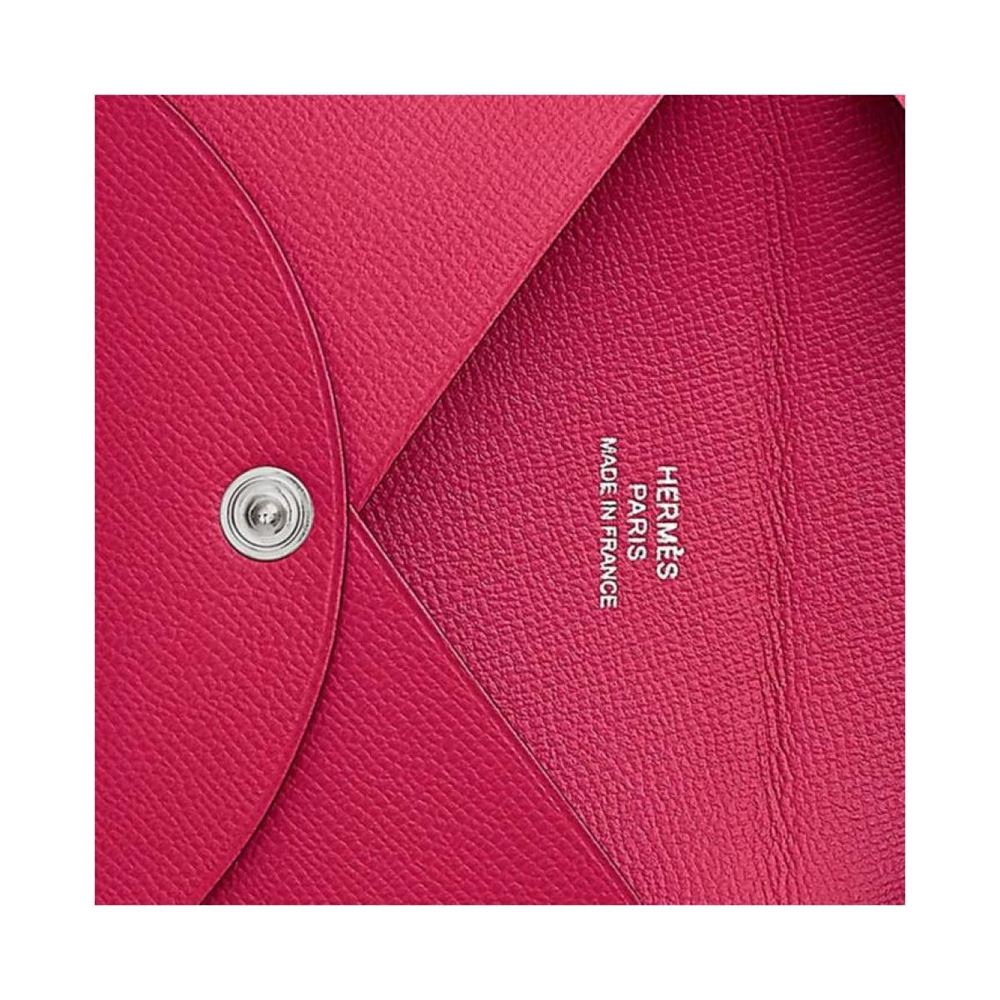 Картхолдеры и кошельки HERMES Calvi Madame I6 Rose Extreme, H078309CKI6