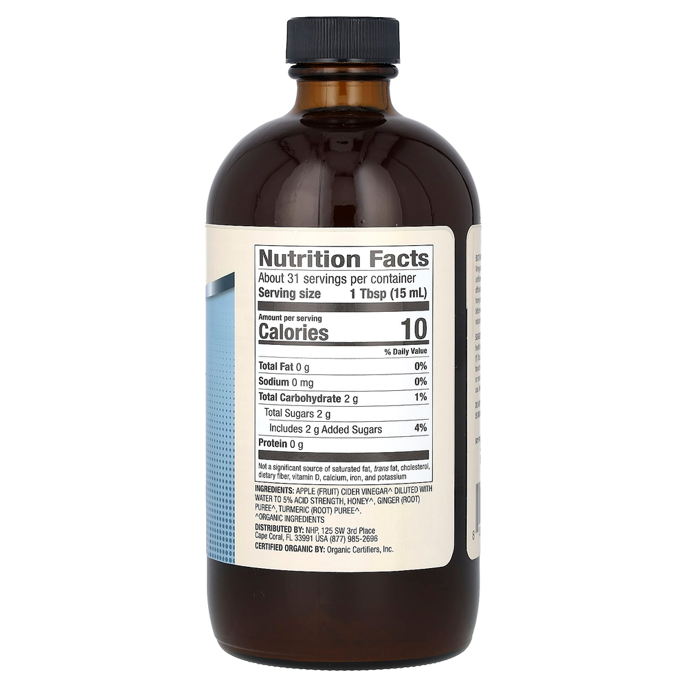 Dr. Mercola, Biothin, яблочный уксус с имбирем и куркумой, 473 мл (16 жидк. унций)