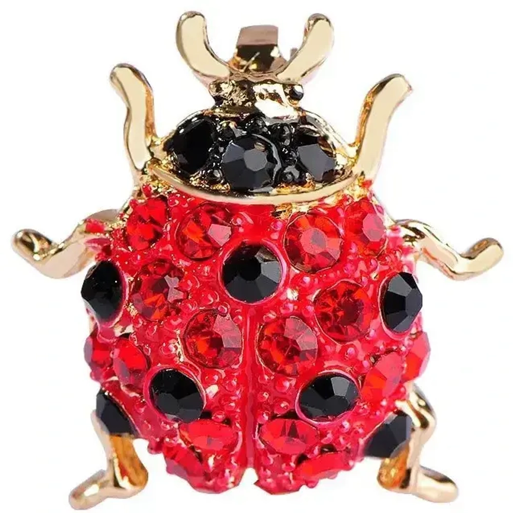 Брошь «GOLD Podarok», Божья коровка, цвет как на фото, 2.1*1.8см (символ Удачи)