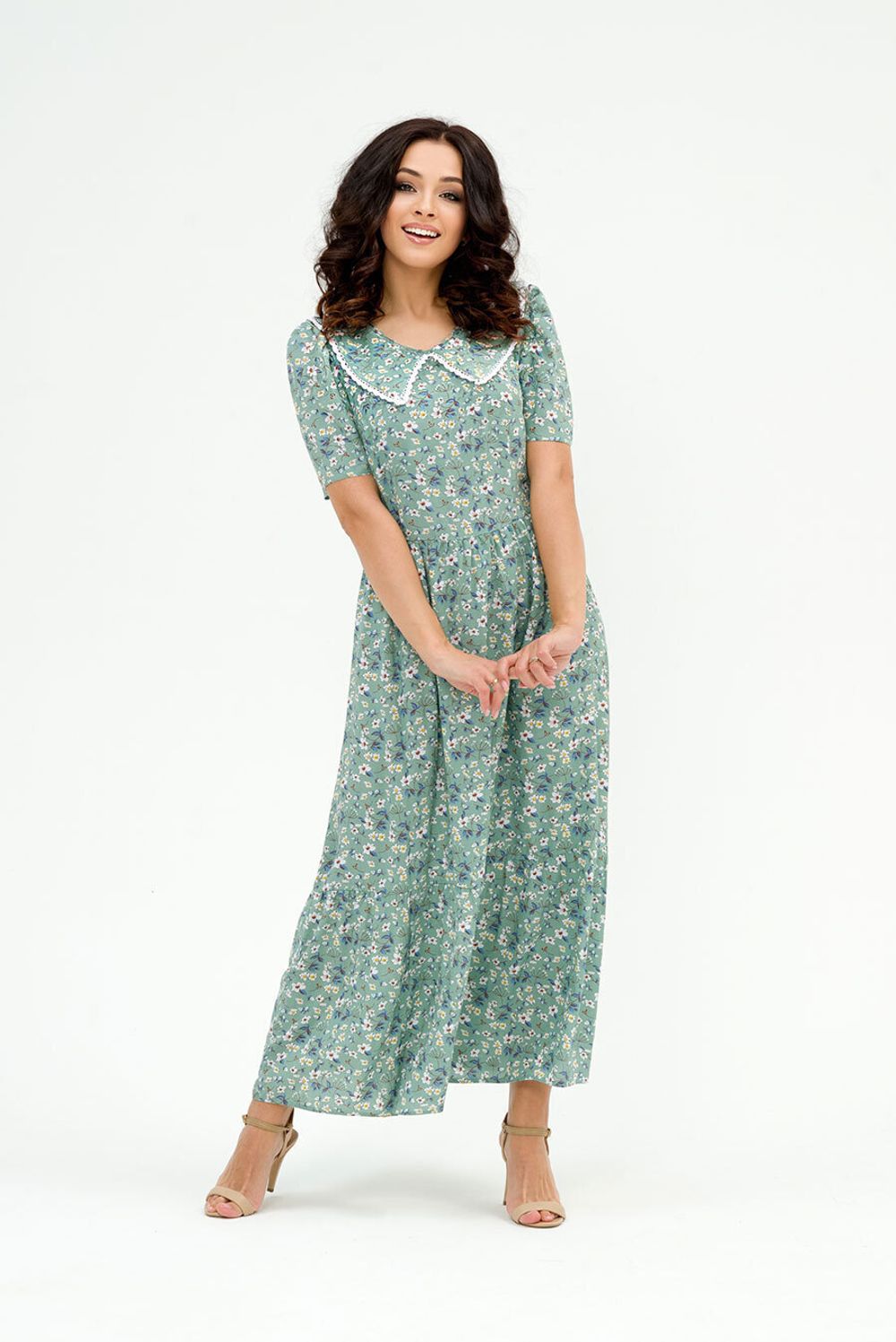 Платье Эвелина (44-52) Serenada ментоловый (Акция)