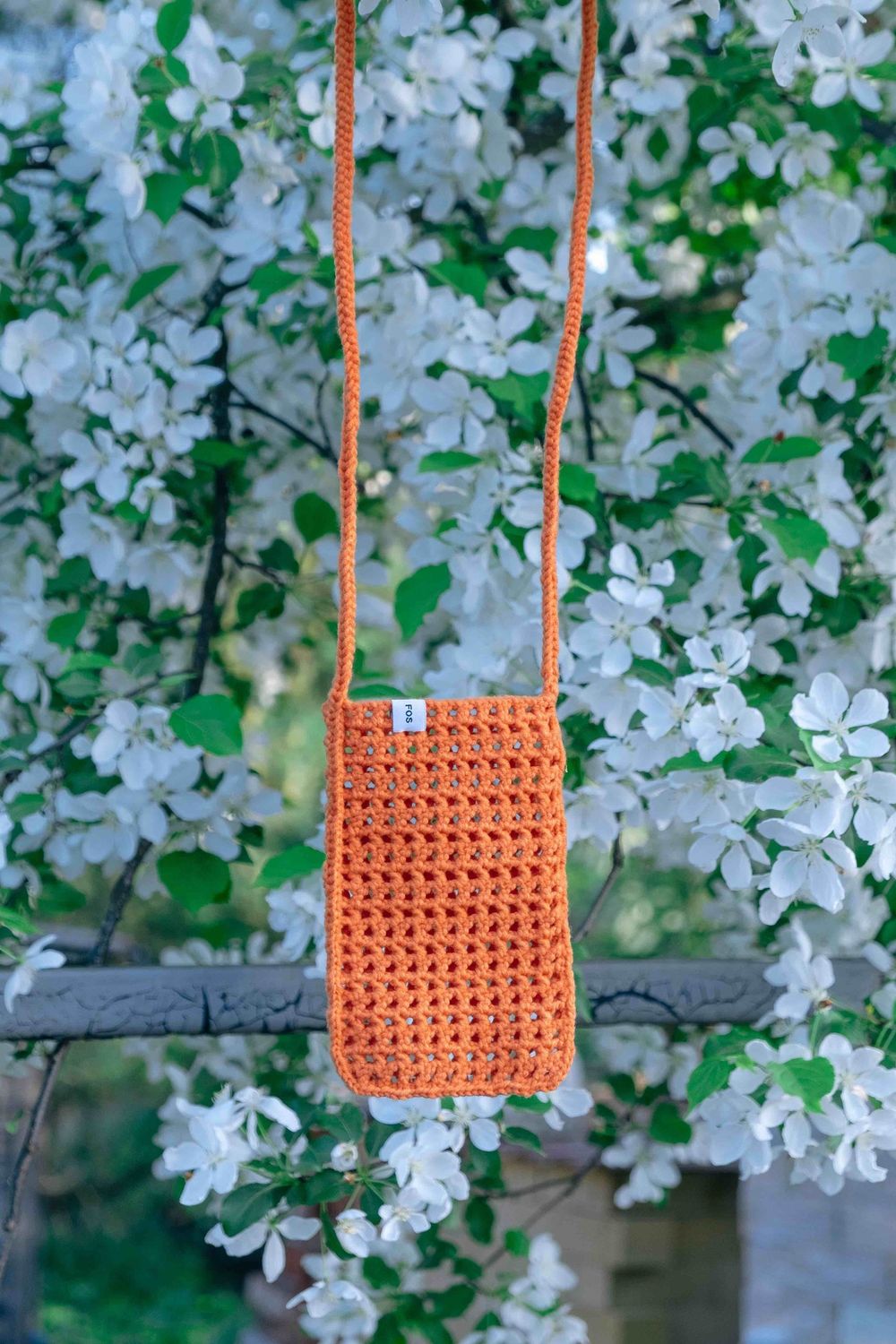 Вязаная сумочка FOS Оранжевая