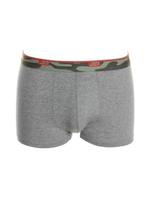 Мужские трусы-боксеры с широкой резинкой в милитари стиле (Размер: XL) (Цвет: серый меланж)