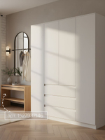 Шкаф 160х50х220, Марм, для одежды распашной 4 двери 3 ящика со штангой и полками, Dipriz