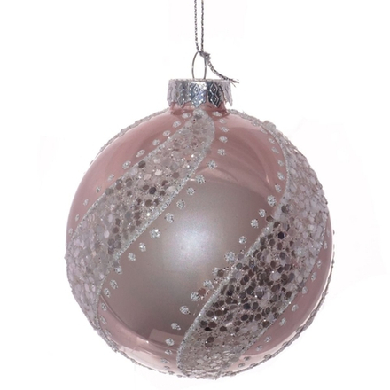 GAEM Украшение новогоднее Шар "Нежный каприз", D 8 см, L8 W8 H8 см