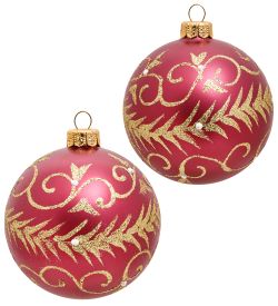 Элита НФШ-1221/2 Набор ел.украшений Шар 2шт «Карнавал» 85 мм