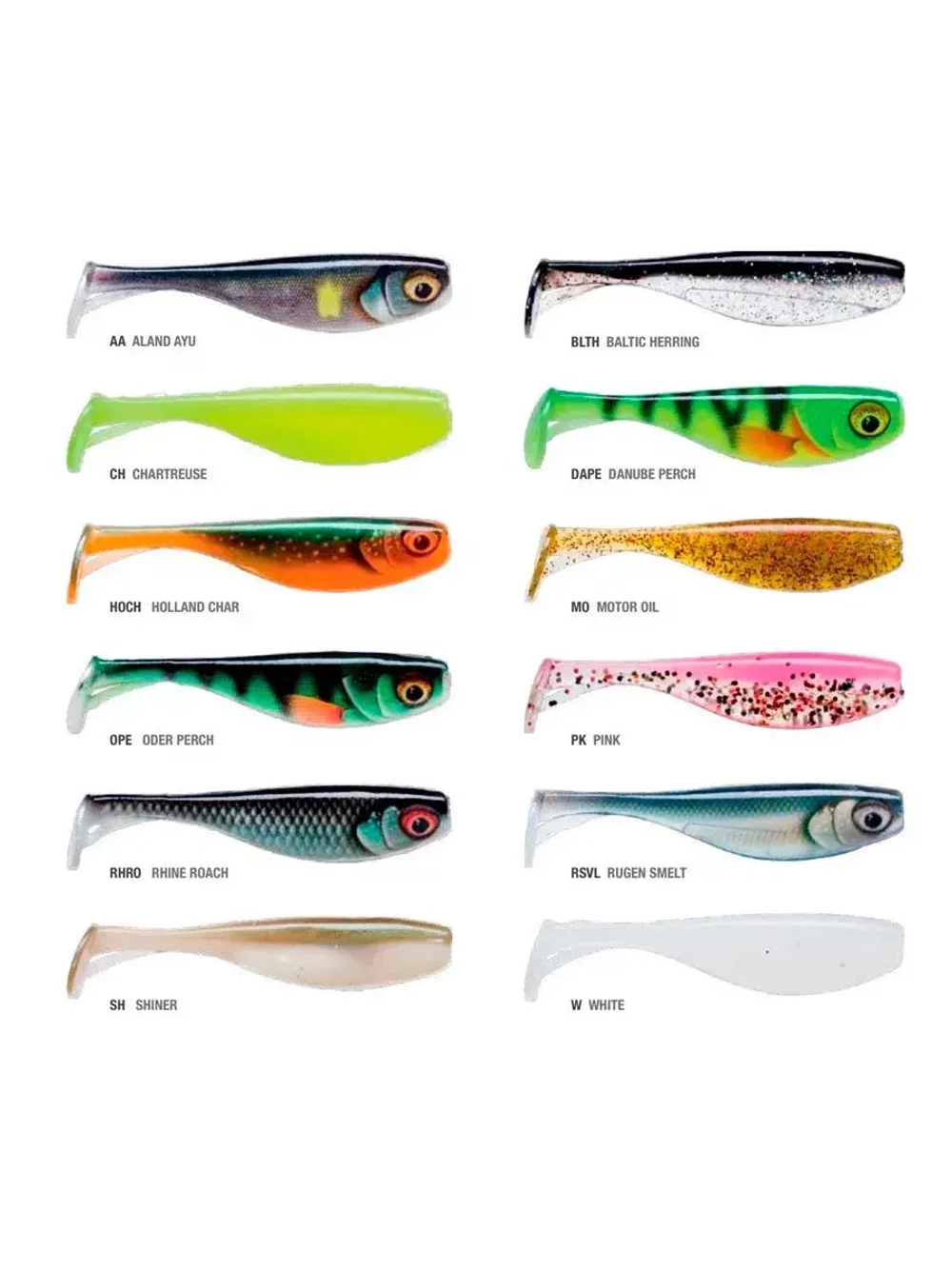 Мягкая приманка Hit Shad 03 /W/ 8см, 6гр.(42шт/уп) BULK