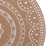 Салфетка на стол 38см плетеная «Афина» белые цветы