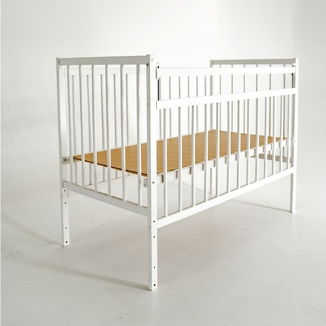 Кроватка детская Промтекс Мини ПЛК белый колесо