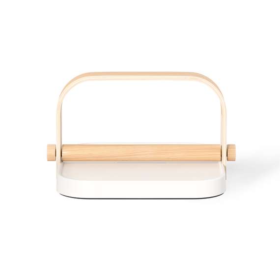 Держатель для салфеток bellwood, белый/натуральное дерево