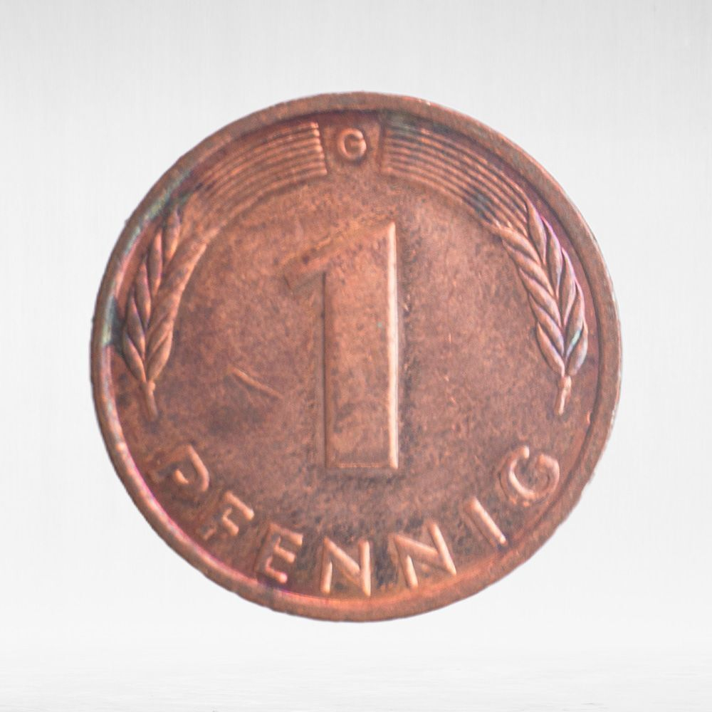 Germany, 1 Pfennig, 1987, (Karlsruhe Mint - "G"), VF