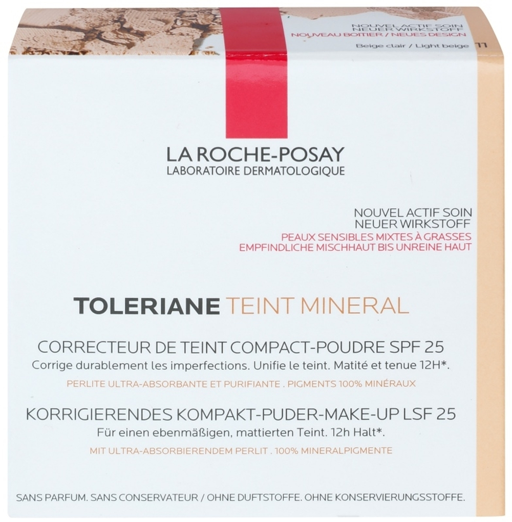 La Roche-Posay Toleriane Teint Mineral - Компактная минеральная пудра SPF 25, 9,5 g