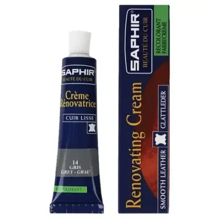 Жидкая кожа Saphir Creme Renovatrice, 25мл, серый [014]