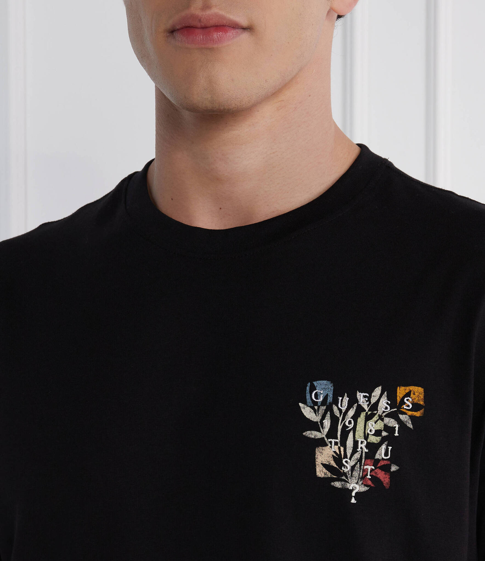 Футболка SS CN SMALL ABSTRACT GUESS - черный(M4GI19 K8FQ4)