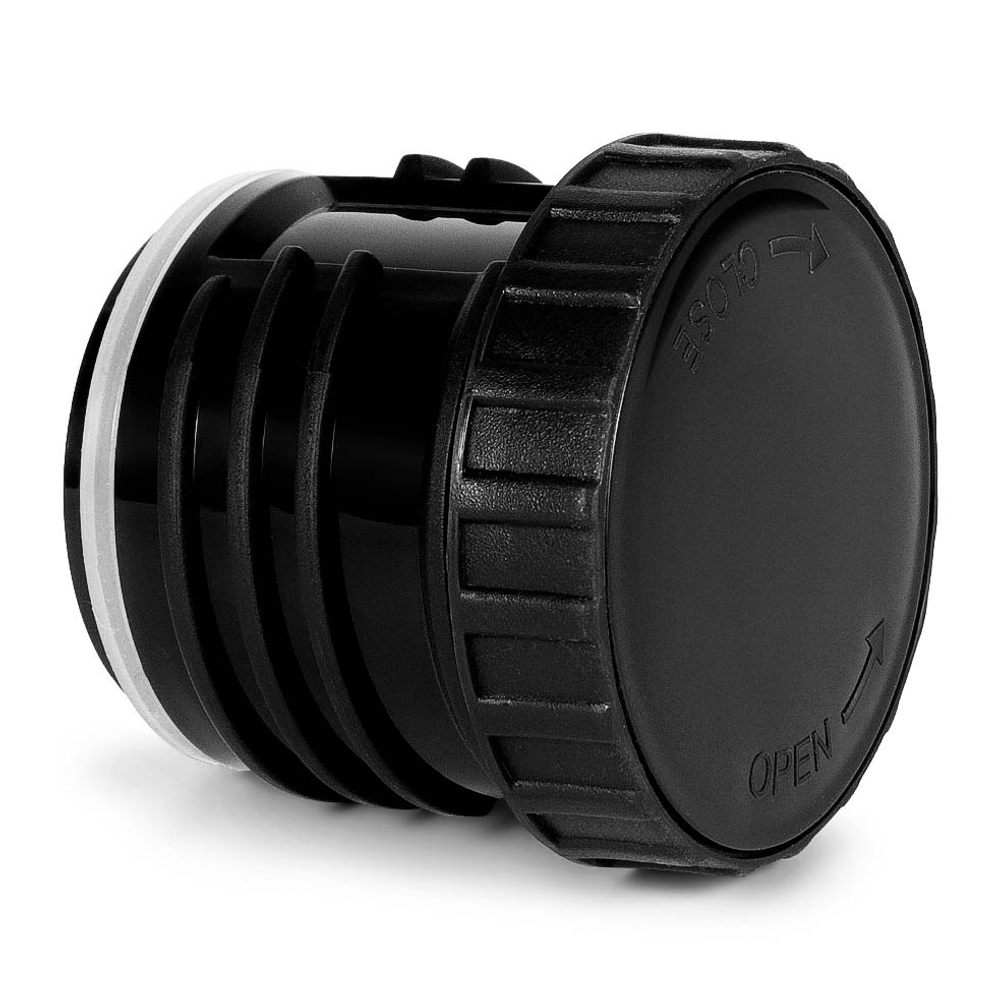 Термос Relaxika 101 (0,5 литра), черный (стикерпак "Красоты России")