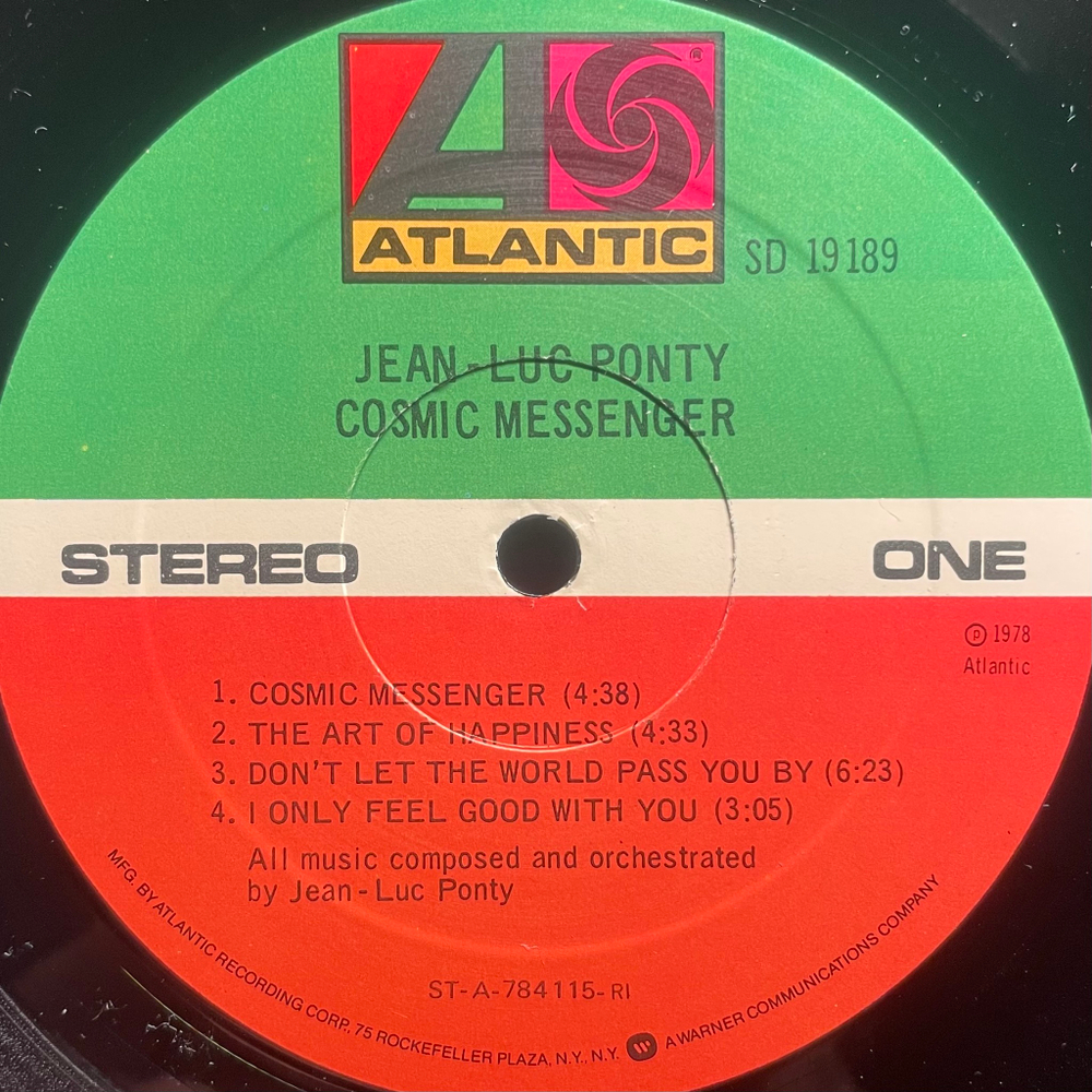 Jean-Luc Ponty ‎– Cosmic Messenger (США 1978г.)