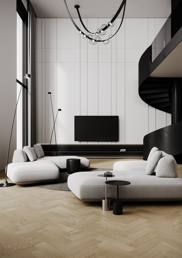 Кварцевый паркет Quartz Parquet Штучный паркет Дуб Бисквитный 44-1258-07 5/0,6 мм