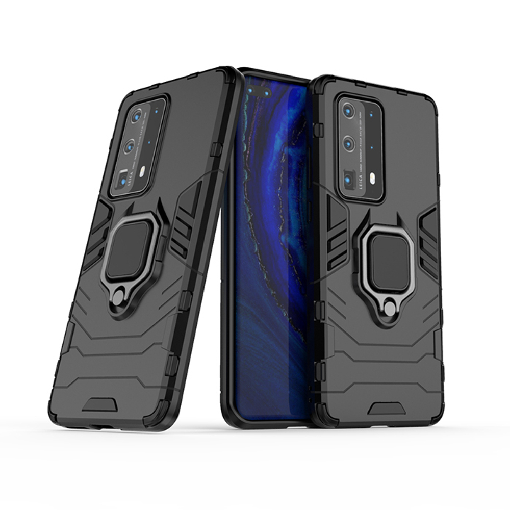 Противоударный чехол с кольцом Panther Case для Huawei P40 Pro+