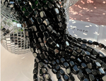 Нить бусин из обсидиана 6-7мм (галтовка)