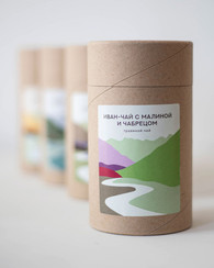 Иван чай с малиной и чабрецом в подарочном тубусе