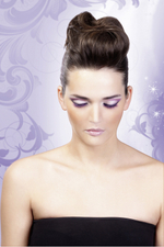 Длинные фиолетовые накладные ресницы Deluxe (Цвет: фиолетовый)