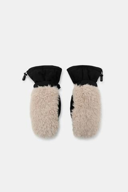 ZARA ВАРЕЖКИ С ИСКУССТВЕННЫМ МЕХОМ, НОРКА