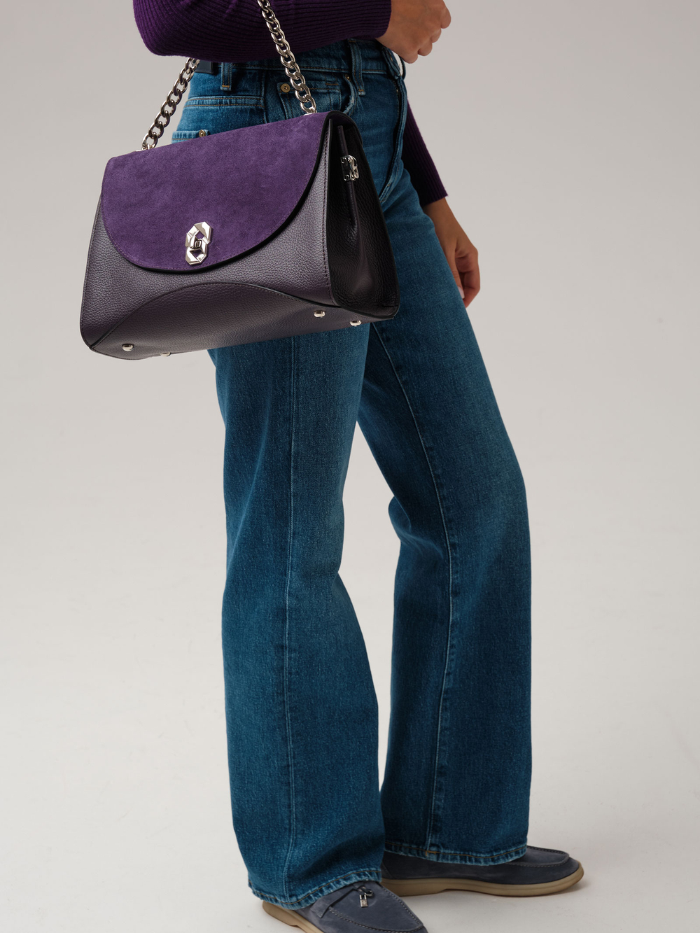 Сумка на плечо Azaro 30837 пыльно-фиолетовый