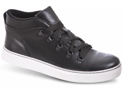 Полуботинки «Конкорд» (черные/подошва белая) 5010-1 ХСН