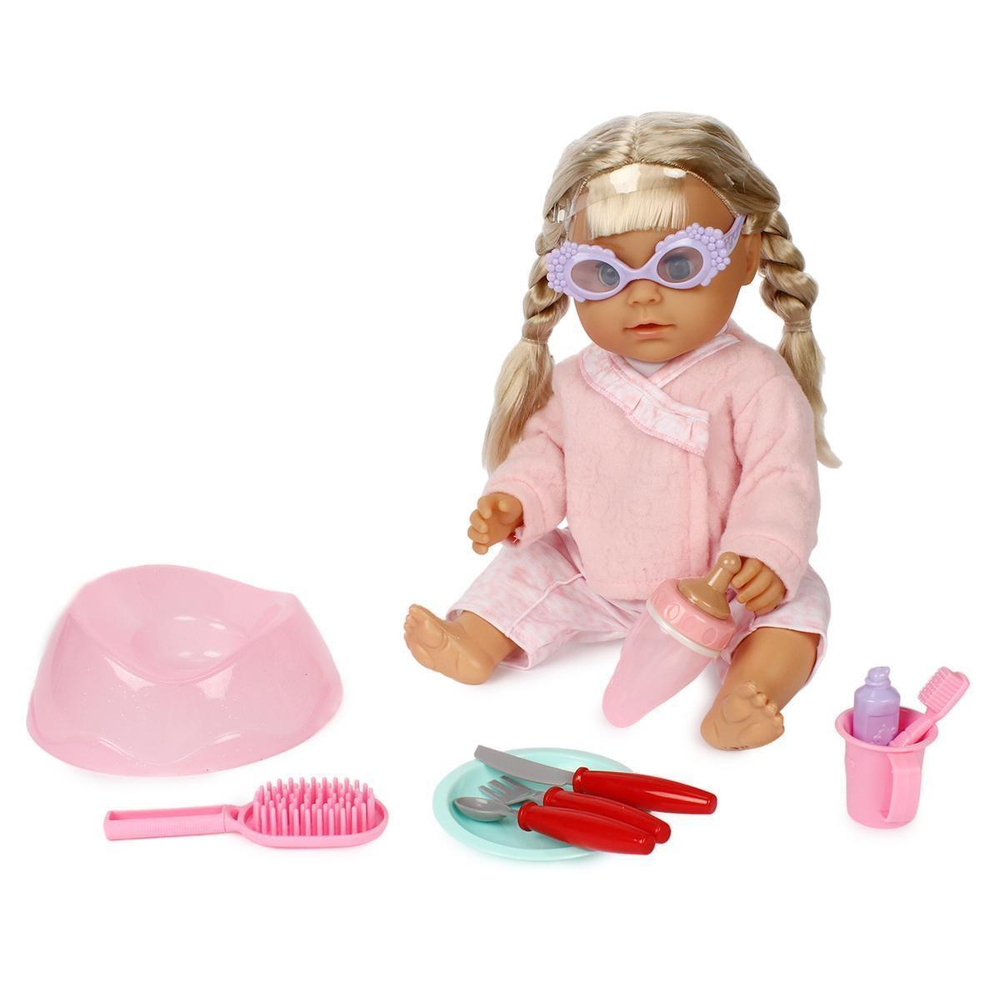 Пупс функциональный с аксесс., короб. R322001-7