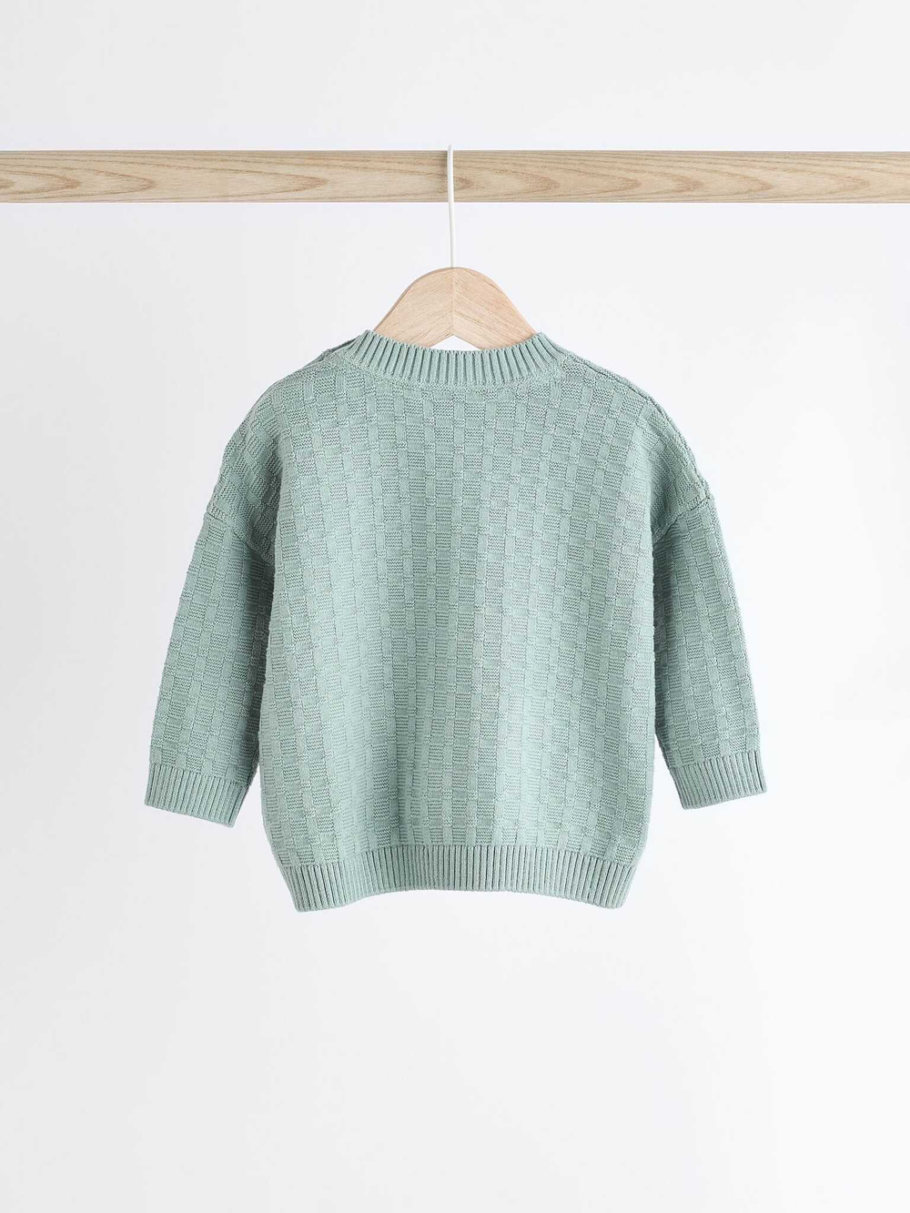 Вязаные свитер и брюки в комплекте для малышей Next Q96-770, Бирюзовый