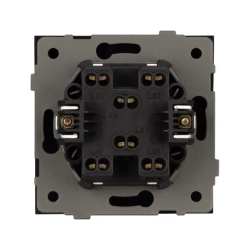 Механизм выключателя одноклавишный перекрёстный SWT-TENDO-MKX1-PL-GR (230V, 10A) (Arlight, -) 054056