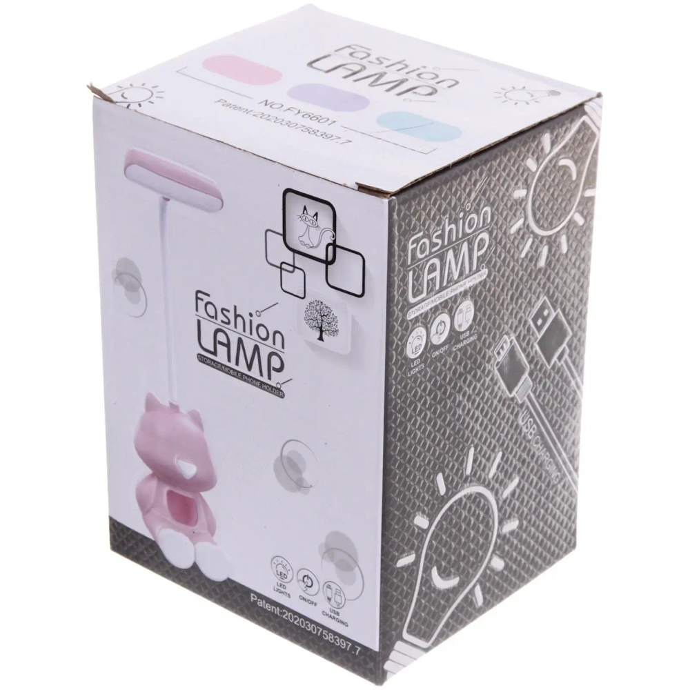 Светильник настольный «Marmalade-Кот Томас» LED 28*8,5*8см USB 2W 5V, Розовый