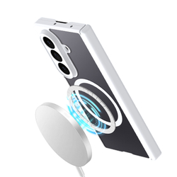 Усиленный чехол белого цвета с MagSafe для Samsung Galaxy Z Fold 8 Ultra, серия Expn Series Magnetic от Dux Ducis
