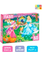 Пазлы для детей 3 4 5 6 лет Сказка Золушка 60 элементов