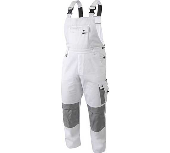 Полукомбинезон рабочий белый SALM Högert, арт. HT5K362