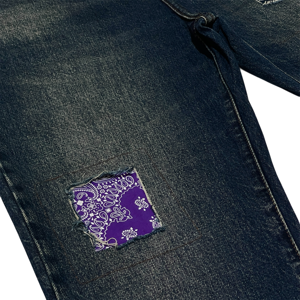 YOONEDE джинсы "DOUBLE BANDANA"