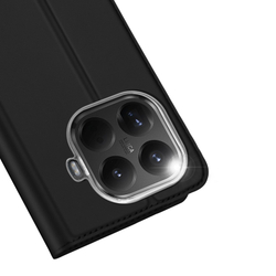 Чехол книжка из кожи черного цвета от Dux Ducis для Xiaomi 15T Pro, серия Skin Pro Series