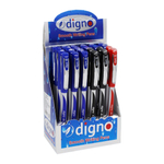 Ручка шариковая, масляная, Digno, 3 цвета чернил, серия "4G", 3 цвета корпуса, 24 шт