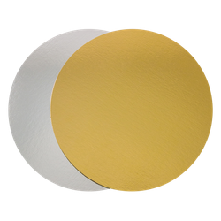 Подложка для торта 3,2 мм золото/жемчуг d - 100- 500 мм