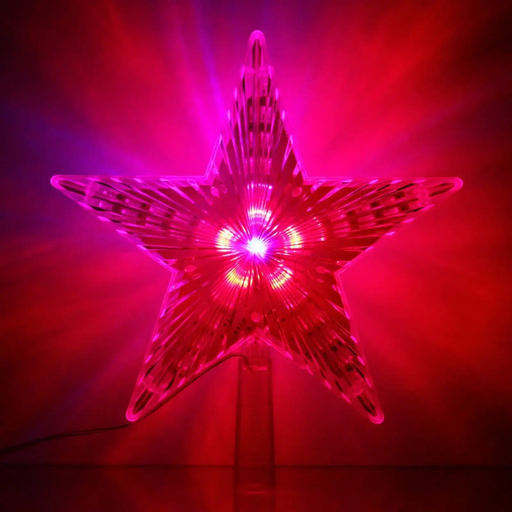 Фигура светодиодная ЗВЕЗДА ДЛЯ ЁЛКИ «Луч» 31 лампа LED, 22 см, Мультицвет