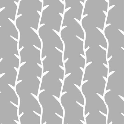 Бесшовный принт c осенней ботаникой