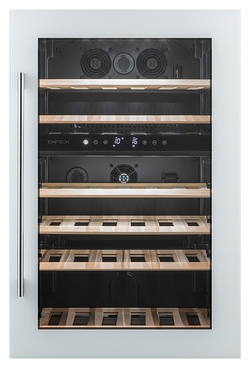 Винный шкаф Temptech Oslo OZ90DW двухзонный белый