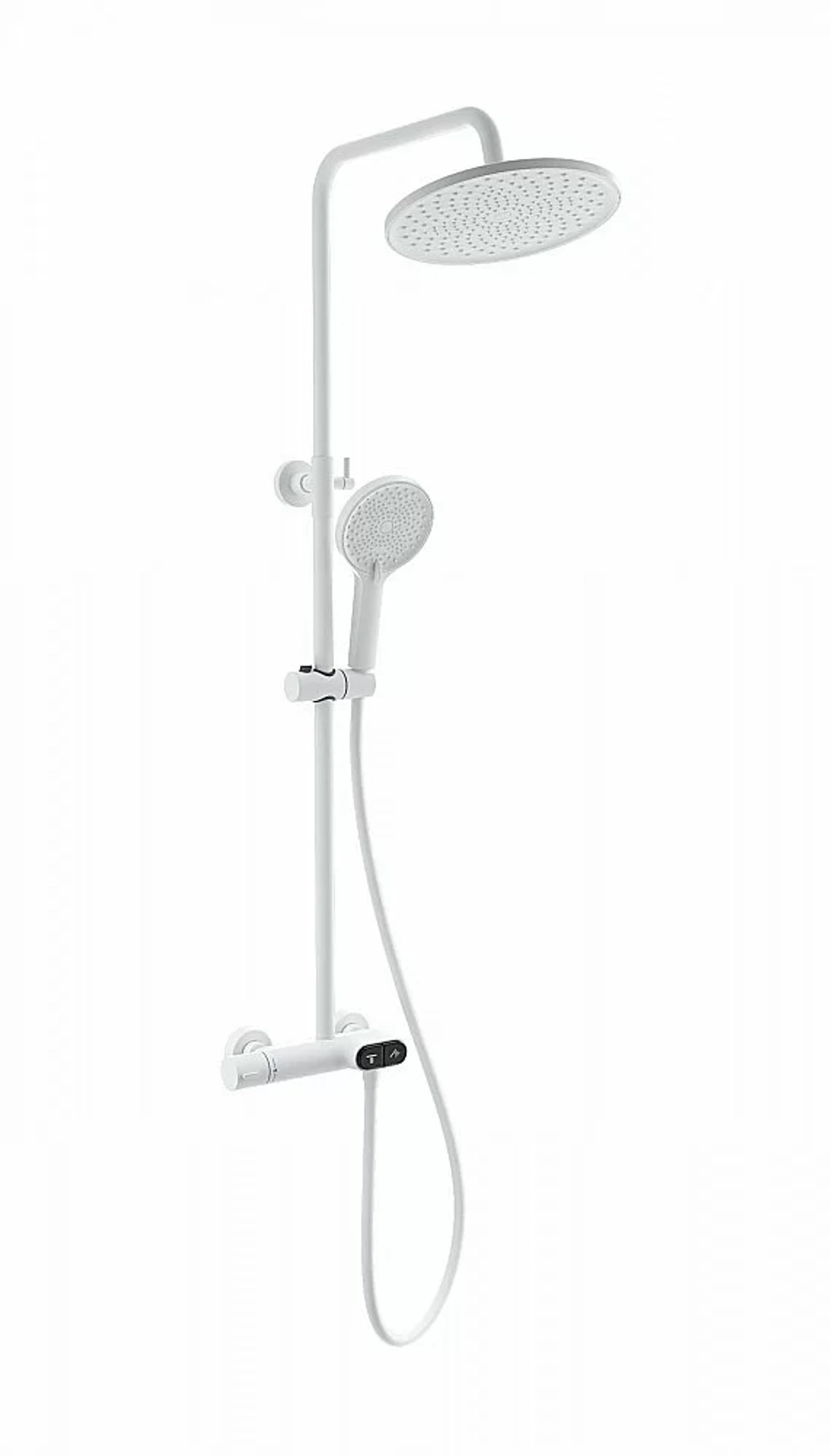 Душевая система с термостатом WONZON & WOGHAND MUSE Corno WW-B2091-A-MW белый матовый