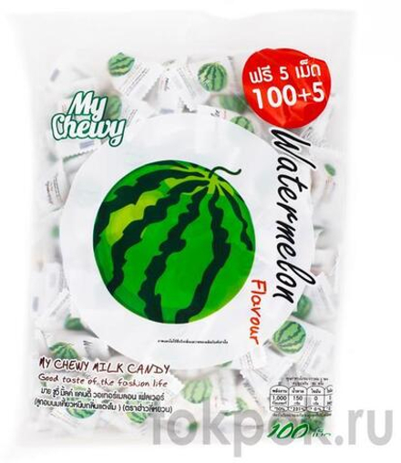 Жевательные молочные конфеты со вкусом арбуза My Chewy Milk Candy Watermelon flavour, 360 гр