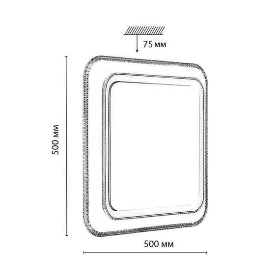 Настенно-потолочный светодиодный светильник Sonex Maron Losy 7683/EL