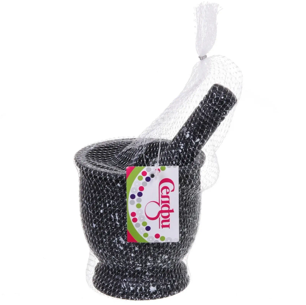 Ступка пластиковая с пестиком 10,4*11см камень