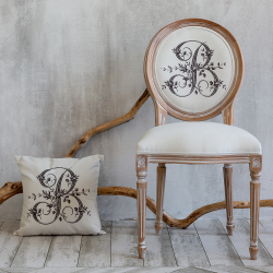 Арт-подушка Объект мечты Монограмма буквы В