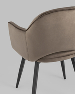 Стул Венера вращающийся велюр коричневый