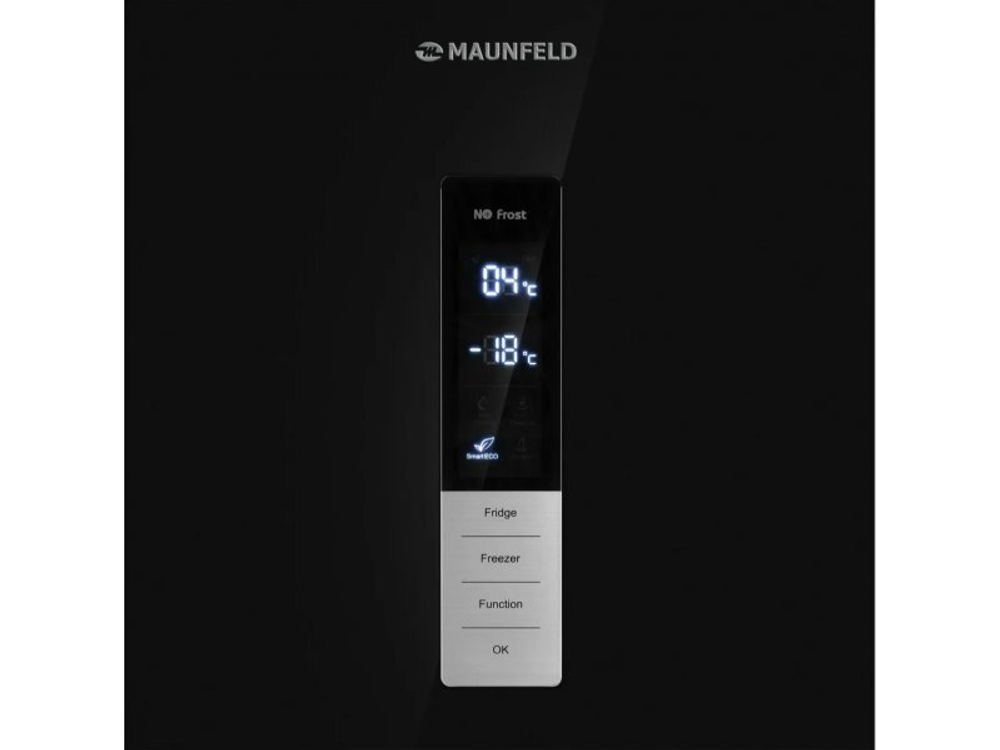 Холодильник Maunfeld MFF200NFBE Total No Frost черный