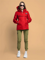 Анорак женский с фольгированной подкладкой Город Горький красный